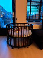 Bopita Ronde Box Zwart + matras, Kinderen en Baby's, Boxen, Ophalen, Zo goed als nieuw, Rond, In hoogte verstelbaar