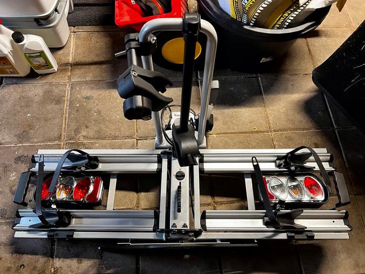 ANWB Travel & Go Flex fietsenrek voor e-bikes, Auto diversen, Fietsendragers, Zo goed als nieuw, Trekhaakdrager, 2 fietsen, Elektrische fiets