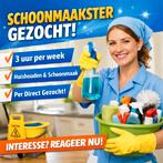 Schoonmaakster Bergen gezocht