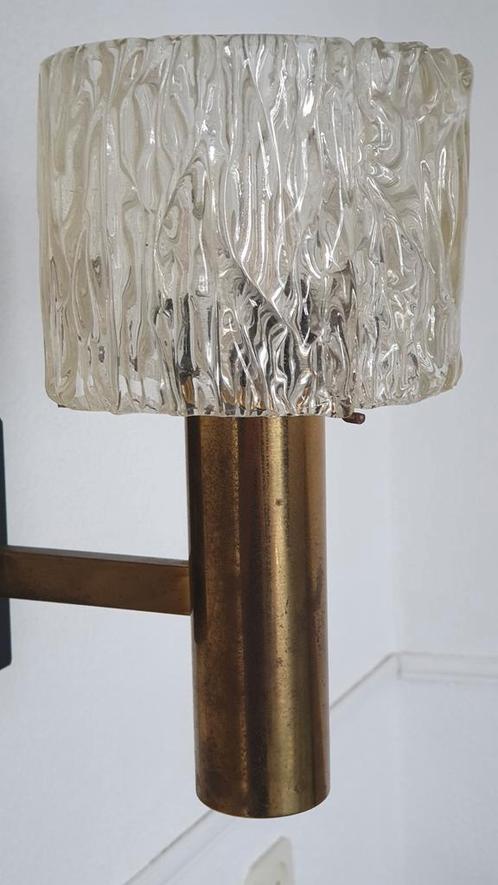 Vintage wandlamp,  kristallen lamp jaren 60, Antiek en Kunst, Antiek | Lampen, Ophalen of Verzenden