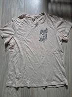 T-shirt met panter kop beige maat S, Seven Sisters, Beige, Ophalen of Verzenden, Korte mouw