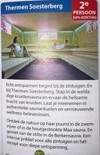 Kortingsbon Thermen Soesterberg, Tickets en Kaartjes, Twee personen, Kortingsbon, Spa of Sauna