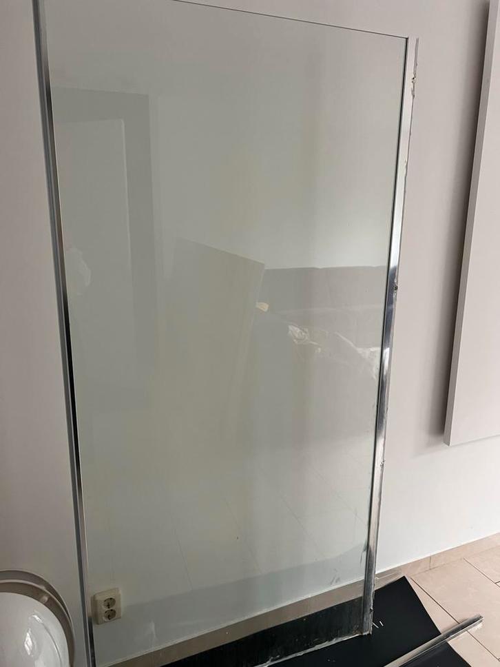 Glazen wand/scheidingswand douche, Doe-het-zelf en Verbouw, Glas en Ramen, Zo goed als nieuw, Glasplaat, 160 cm of meer, 80 tot 120 cm