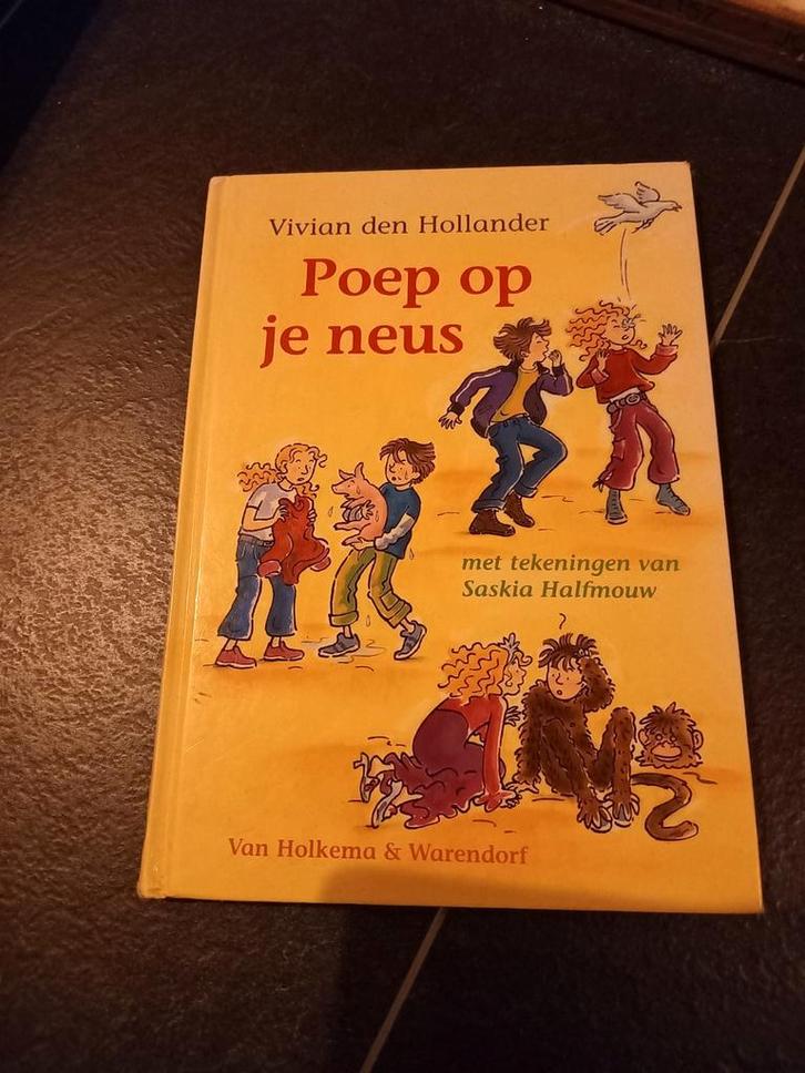 Vivian den Hollander - Poep op je neus, Boeken, Kinderboeken | Jeugd | onder 10 jaar, Zo goed als nieuw, Fictie algemeen, Ophalen of Verzenden