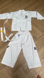 Taekwondo set kind compleet, Sport en Fitness, Vechtsporten en Zelfverdediging, Maat XS of kleiner, Ophalen, Zo goed als nieuw