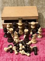 Vintage Chess Staunton 71 mm, Ophalen of Verzenden, Gebruikt