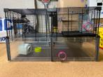 Kooi hamster/muis/rat/ knaagdier compleet met accessoires, Dieren en Toebehoren, Kooi, Hamster, Minder dan 75 cm, Zo goed als nieuw