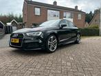 Audi A3 1.6 TDI 116pk S Tronic 2018 Zwart, Auto's, 4 cilinders, Leder en Stof, Zwart, Origineel Nederlands
