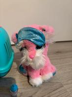 Knuffelhondje met kooitje, Ophalen of Verzenden, Zo goed als nieuw, Hond