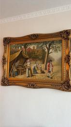 Antiek Schilderij Mideleeuwen  80 cm x 110 cm, Antiek en Kunst, Ophalen of Verzenden