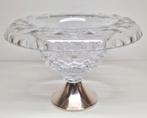 Kristal glazen suikercoupe met zilveren voet C.A. Stout 1961, Ophalen of Verzenden
