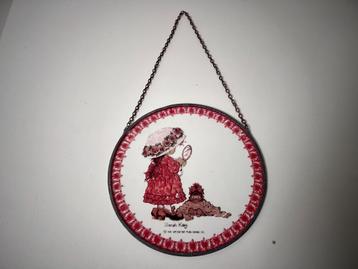 vintage decoratieve hanger glas - Sarah Kay  beschikbaar voor biedingen