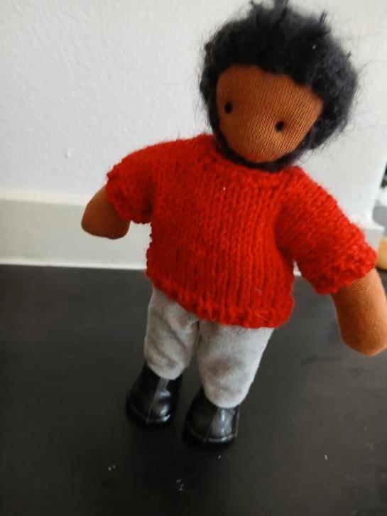 Antroposofische waldorf zonnekindpop zonnekind lijspopje Bas, Kinderen en Baby's, Speelgoed | Poppen, Nieuw, Ophalen of Verzenden
