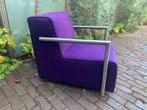 Jess Bono fauteuil, viltachtige stof in prachtige staat, Huis en Inrichting, Gebruikt, 75 tot 100 cm, Metaal, 50 tot 75 cm