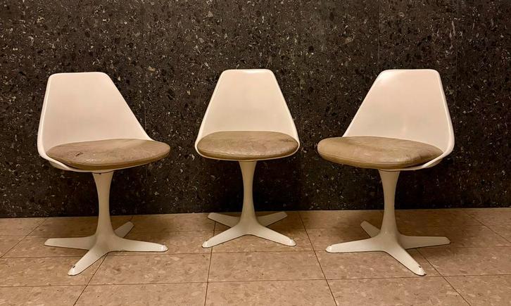 Space age Tulip stoel / Arkana    1960s- prijs per stuk, Antiek en Kunst, Kunst | Designobjecten, Ophalen of Verzenden