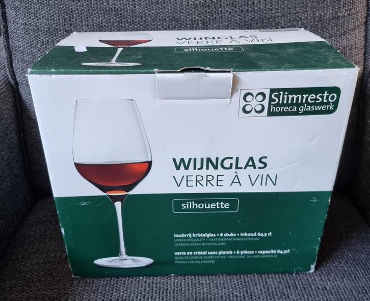Slimresto Kristalglas wijnglazen 64.5 cl, Huis en Inrichting, Keuken | Servies, Nieuw, Glas of Glazen, Overige stijlen, Glas, Ophalen of Verzenden