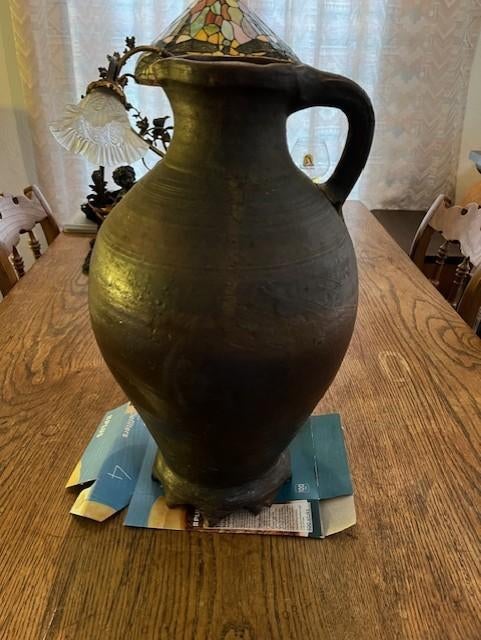 Antieke Langerwehe kruik kan steengoed 18e eeuw, Antiek en Kunst, Antiek | Keramiek en Aardewerk, Ophalen of Verzenden