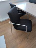 4 eetkamerstoelen/ kantoorstoelen, Ophalen, Gebruikt, Metaal, Modern