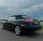 Saab 9-3 1.8 T Cabrio 2004 Zwart, Auto's, Saab, Voorwielaandrijving, 1998 cc, 4 cilinders, Cabriolet