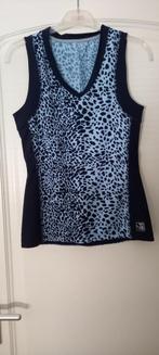Sportshirt Sjeng dames, Ophalen, Blauw, Fitness of Aerobics, Maat 36 (S)