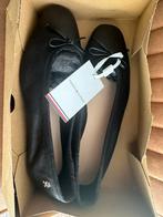 Tommy hilfiger leer dames ballerina maat 39 zwart, Ophalen of Verzenden, Zo goed als nieuw, Zwart