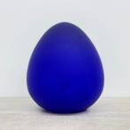 Vintage tafellamp ei vorm  blauw glas  jaren 70, Huis en Inrichting, Lampen | Tafellampen, Lamp, Lamp, Ophalen of Verzenden, Lamp