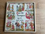 Vintage Noorse zakdoek met tekst. ws jaren 60., Ophalen of Verzenden