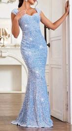 Zeemeerminnen glitter jurk, Maat 38/40 (M), Galajurk, Blauw, Ophalen of Verzenden
