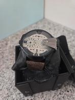 Diesel Uber Chief DZ7391 herenhorloge, Sieraden, Tassen en Uiterlijk, Horloges | Heren, Overige merken, Leer, Staal, Polshorloge