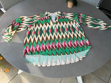 Kleurrijke Ambika blouse, one size = XL beschikbaar voor biedingen