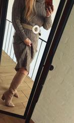 Beige Hoge Laarzen met Gouden Neus - Maat 39 (valt als 38), Ophalen of Verzenden, Nieuw, Beige, Hoge laarzen