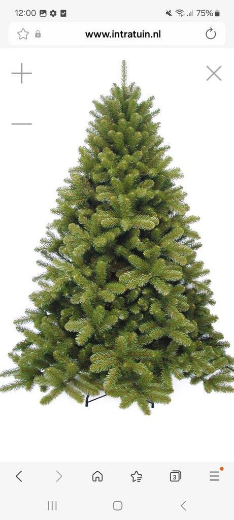 Triumph kerstboom Norway Spruce 215 cm, Diversen, Kerst, Zo goed als nieuw, Ophalen