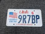 Kentekenplaat UTAH USA Nummerplaat nummerbord License plate, Verzamelen, Ophalen of Verzenden, Gebruikt, Auto's