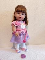 Baby Born Zus Pop  🩷 met Bruin Haar  // Zapf Creation., Verzamelen, Ophalen of Verzenden, Gebruikt, Pop