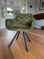 6 Woood eetkamerstoelen, groen, Ophalen, Overige kleuren, Zo goed als nieuw, Metaal