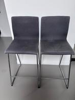 Ikea Barkruk 2x Volfgang Lillanas Ikea licht antraciet grijs, Huis en Inrichting, Barkrukken, Met voetsteun, 60 tot 90 cm, Ophalen of Verzenden