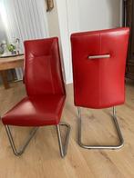 Eetkamerstoelen, Huis en Inrichting, Stoelen, Ophalen, Leer, Zo goed als nieuw, Vijf, Zes of meer stoelen