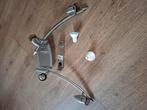 Zilverkleurige spot lamp met 4 verstelbare spotjes, Ophalen, Gebruikt, Metaal of Aluminium