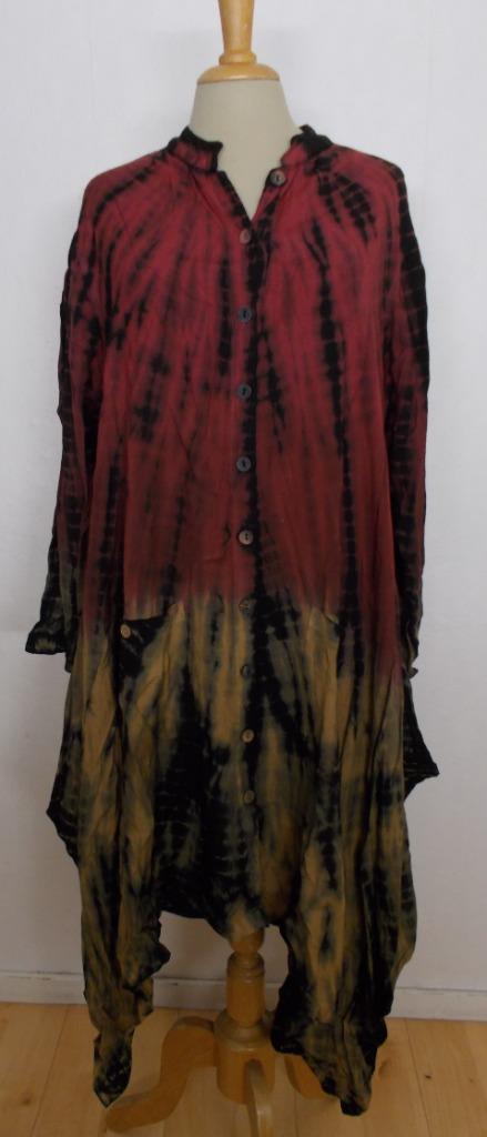 Aparte lange mooie kleuren print jurk van Rapp! XL, Kleding | Dames, Jurken, Zo goed als nieuw, Maat 46/48 (XL) of groter, Overige kleuren