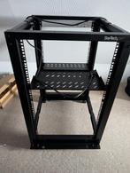 StarTech com 4-Post 18U Mobiel Open Frame Server Rack, 19", Computers en Software, Serverkasten, Ophalen, Zo goed als nieuw, Geperforeerd