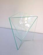 Geometrische vaas van glas, Gebruikt, Overige kleuren, Ophalen of Verzenden, Glas