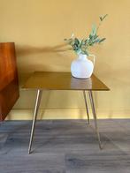 Gouden tafeltje van zara home, Ophalen, Gebruikt, 50 tot 100 cm, Vierkant