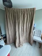 Zandkleurige gordijnen - zo goed als nieuw!, Ophalen, 100 tot 150 cm, 200 cm of meer, Beige