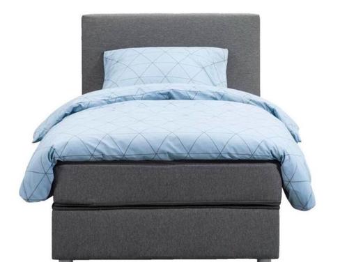 Te koop nieuw 1 persoons bed, Huis en Inrichting, Slaapkamer | Bedden, Nieuw, Eenpersoons, 90 cm, 200 cm, Stof, Grijs, Ophalen
