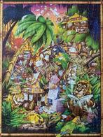 ZGAN puzzel 1000 Comic Werkende Jungle Dieren 100% compl., Ophalen of Verzenden, 500 t/m 1500 stukjes, Gebruikt, Legpuzzel