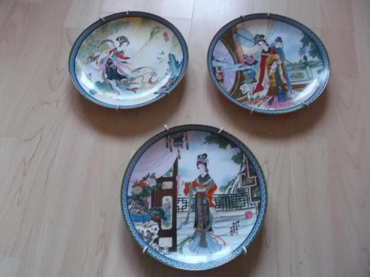 3 wandborden Chinees porselein, Antiek en Kunst, Kunst | Niet-Westerse kunst, Ophalen of Verzenden