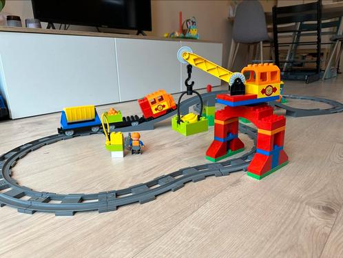 Lego Duplo deluxe treinset (set 10508), Kinderen en Baby's, Speelgoed | Duplo en Lego, Gebruikt, Duplo, Complete set, Ophalen