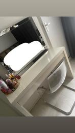 IKEA Malm Make-up Tafel + Stoel, Huis en Inrichting, Stoelen, Gebruikt, Wit, Ophalen of Verzenden, Eén