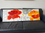 Groot canvas  met bloemen 150x50cm, Ophalen, Zo goed als nieuw