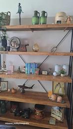 Mango houten wandkast 160x200 / planken, Ophalen, Gebruikt, 25 tot 50 cm, 150 tot 200 cm